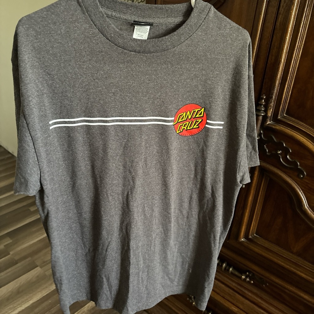 Santa Cruz skateboards Gray T-Shirt size L - Picture 6 of 8